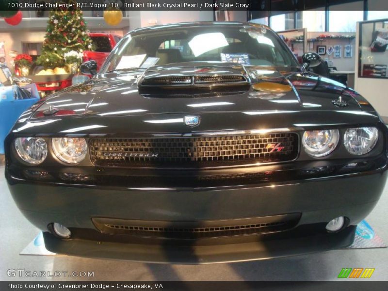 Brilliant Black Crystal Pearl / Dark Slate Gray 2010 Dodge Challenger R/T Mopar '10