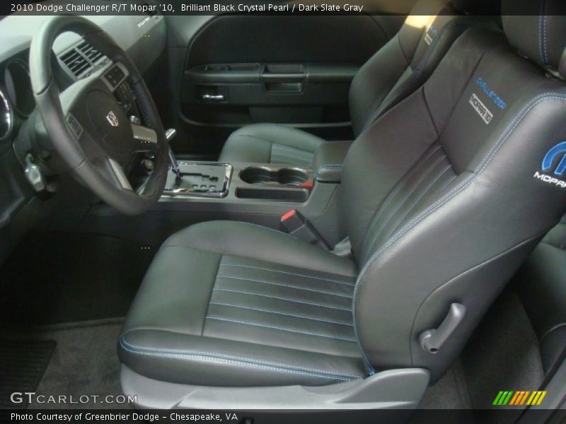 2010 Challenger R/T Mopar '10 Dark Slate Gray Interior