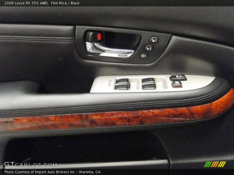 Flint Mica / Black 2008 Lexus RX 350 AWD