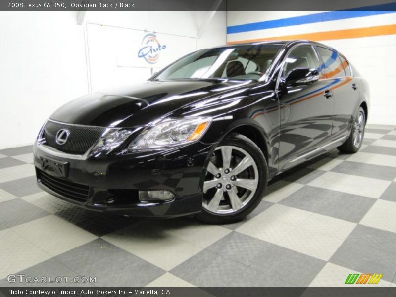 Obsidian Black / Black 2008 Lexus GS 350