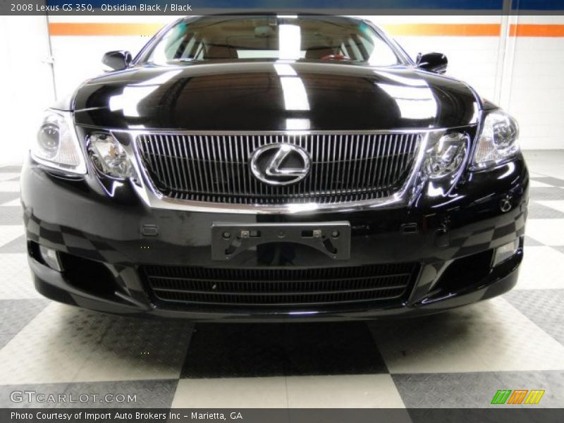 Obsidian Black / Black 2008 Lexus GS 350