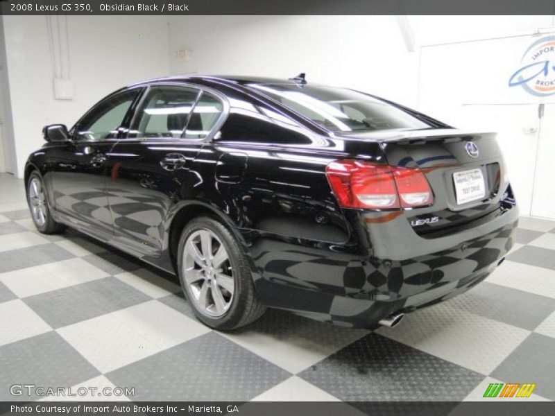 Obsidian Black / Black 2008 Lexus GS 350