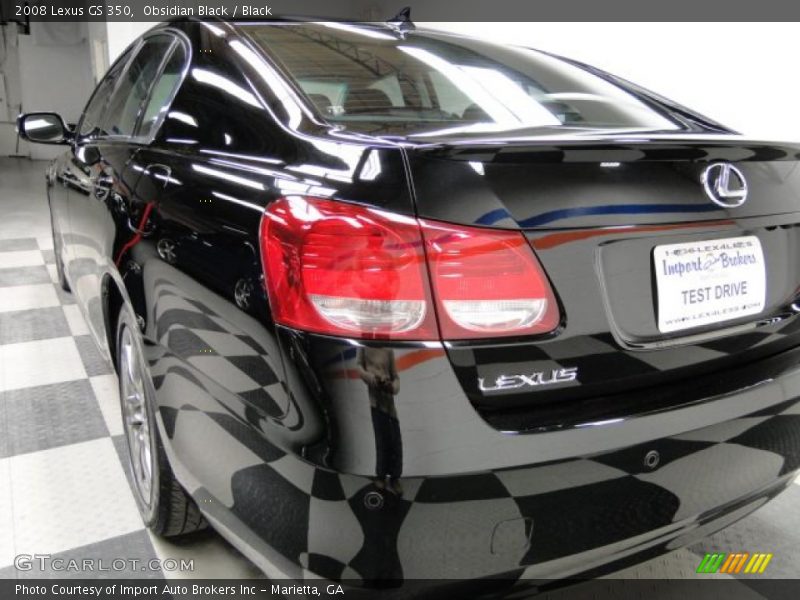 Obsidian Black / Black 2008 Lexus GS 350