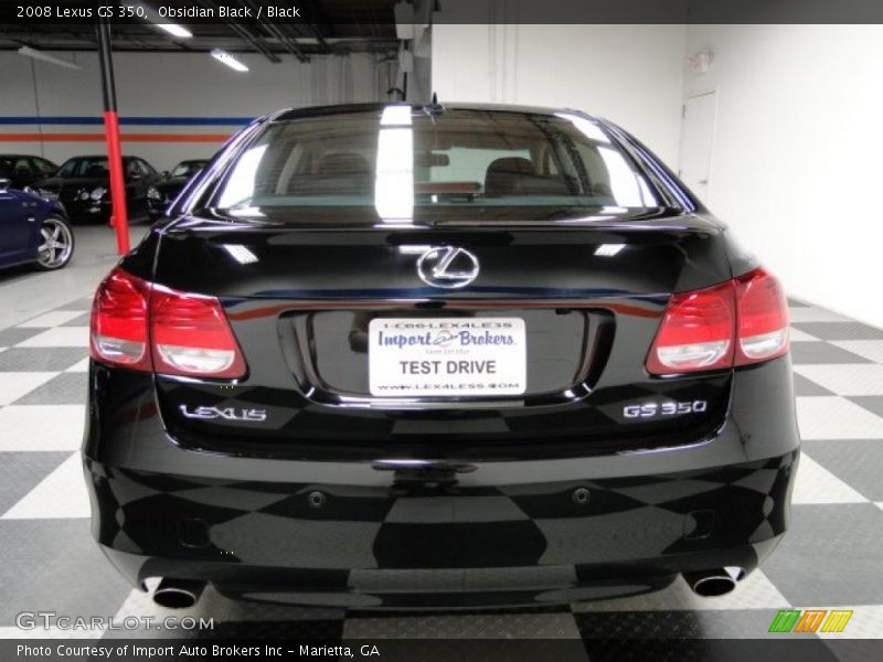 Obsidian Black / Black 2008 Lexus GS 350