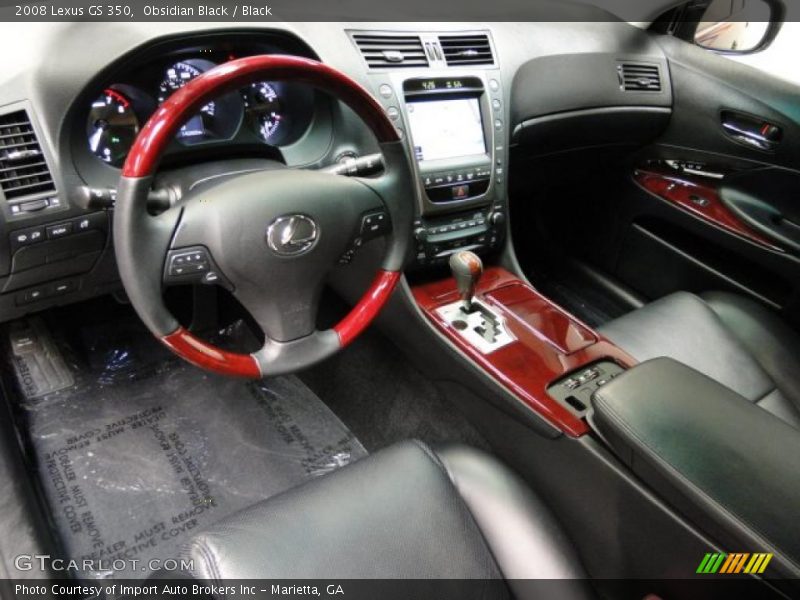 Obsidian Black / Black 2008 Lexus GS 350