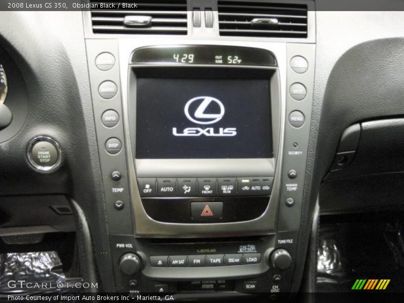 Obsidian Black / Black 2008 Lexus GS 350