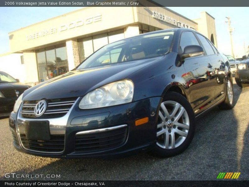 Blue Graphite Metallic / Grey 2006 Volkswagen Jetta Value Edition Sedan