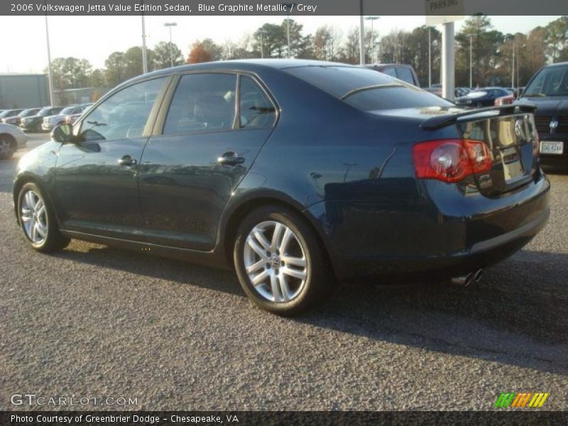 Blue Graphite Metallic / Grey 2006 Volkswagen Jetta Value Edition Sedan