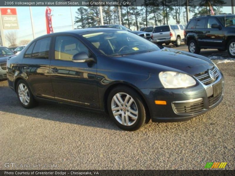 Blue Graphite Metallic / Grey 2006 Volkswagen Jetta Value Edition Sedan