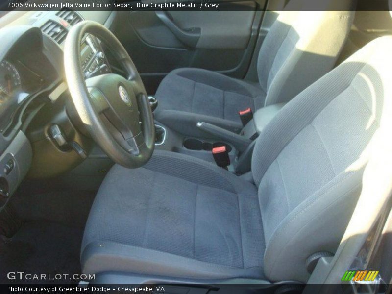 Blue Graphite Metallic / Grey 2006 Volkswagen Jetta Value Edition Sedan