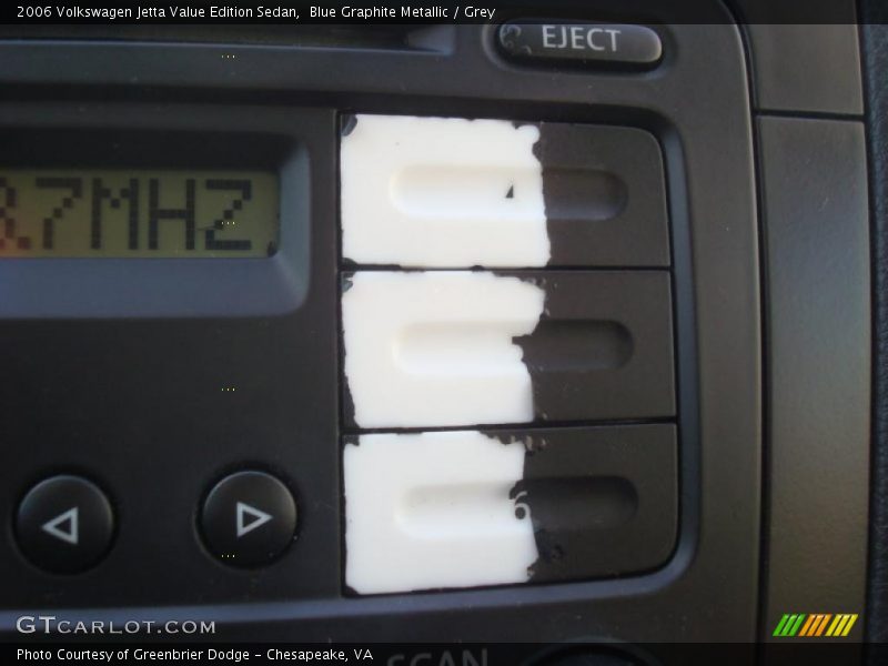 Blue Graphite Metallic / Grey 2006 Volkswagen Jetta Value Edition Sedan