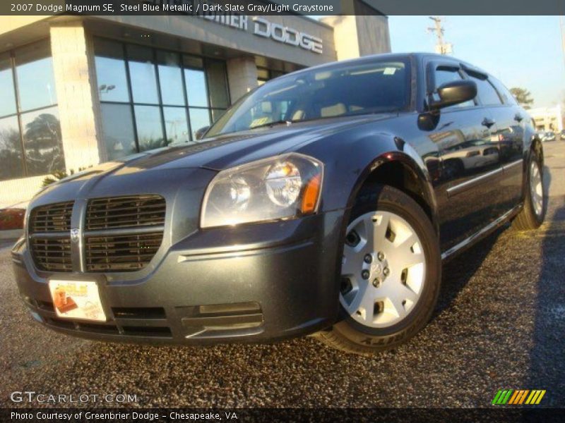 Steel Blue Metallic / Dark Slate Gray/Light Graystone 2007 Dodge Magnum SE