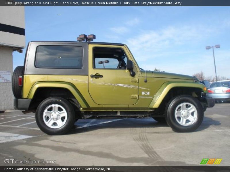  2008 Wrangler X 4x4 Right Hand Drive Rescue Green Metallic