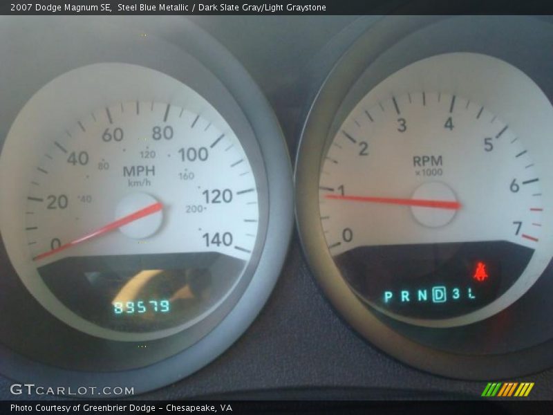 Steel Blue Metallic / Dark Slate Gray/Light Graystone 2007 Dodge Magnum SE