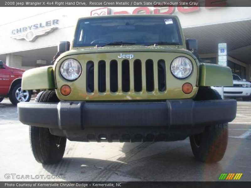 Rescue Green Metallic / Dark Slate Gray/Medium Slate Gray 2008 Jeep Wrangler X 4x4 Right Hand Drive
