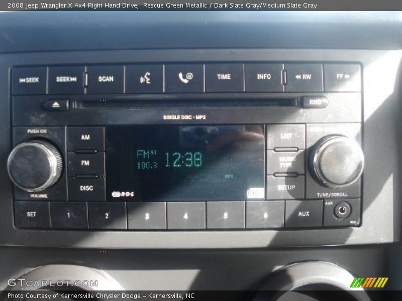 Controls of 2008 Wrangler X 4x4 Right Hand Drive