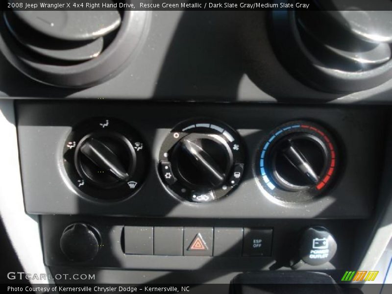 Rescue Green Metallic / Dark Slate Gray/Medium Slate Gray 2008 Jeep Wrangler X 4x4 Right Hand Drive