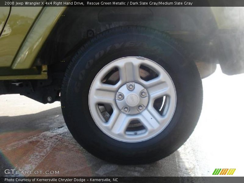 Rescue Green Metallic / Dark Slate Gray/Medium Slate Gray 2008 Jeep Wrangler X 4x4 Right Hand Drive