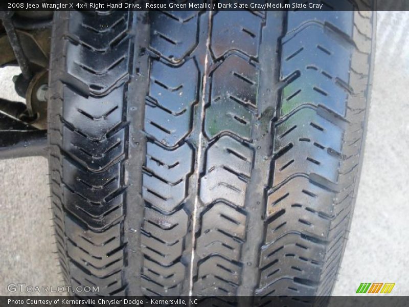 Rescue Green Metallic / Dark Slate Gray/Medium Slate Gray 2008 Jeep Wrangler X 4x4 Right Hand Drive