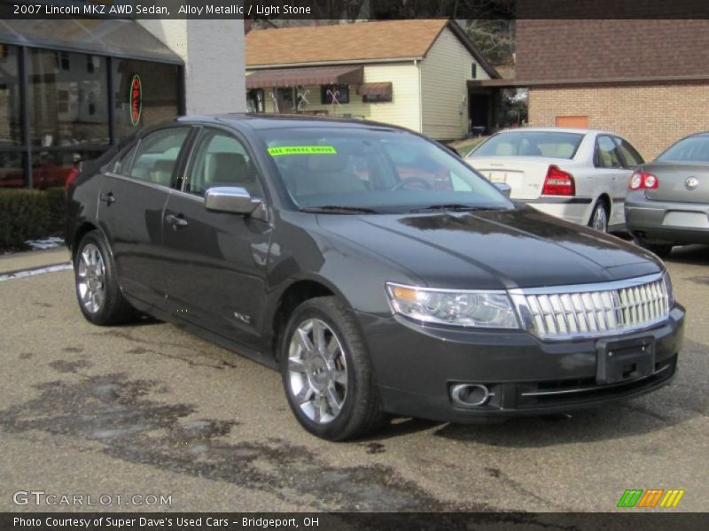 Alloy Metallic / Light Stone 2007 Lincoln MKZ AWD Sedan