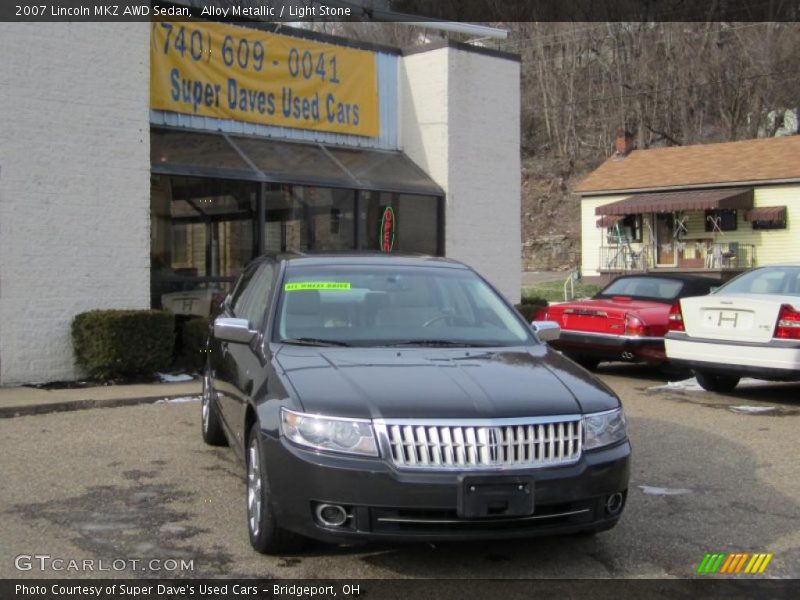 Alloy Metallic / Light Stone 2007 Lincoln MKZ AWD Sedan