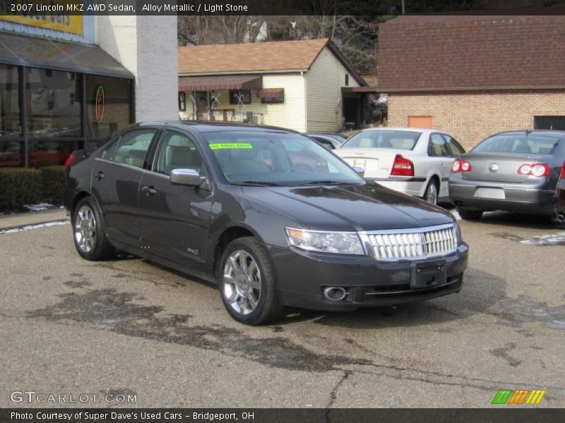 Alloy Metallic / Light Stone 2007 Lincoln MKZ AWD Sedan