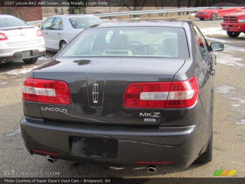 Alloy Metallic / Light Stone 2007 Lincoln MKZ AWD Sedan