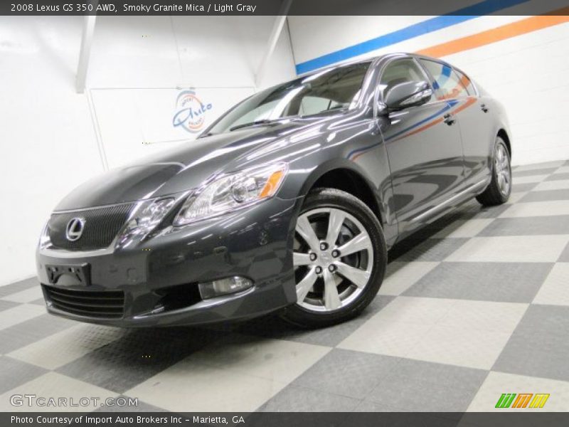 Smoky Granite Mica / Light Gray 2008 Lexus GS 350 AWD
