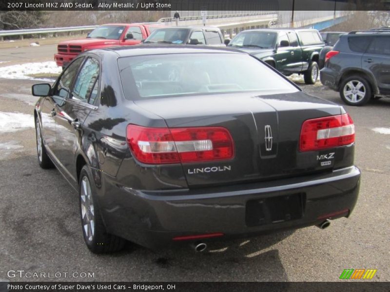 Alloy Metallic / Light Stone 2007 Lincoln MKZ AWD Sedan