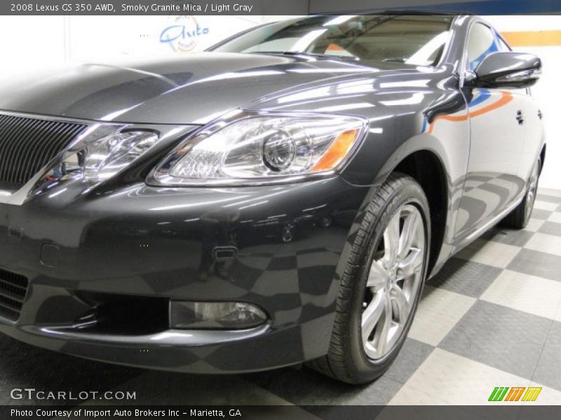 Smoky Granite Mica / Light Gray 2008 Lexus GS 350 AWD