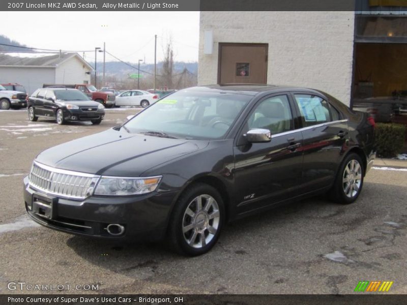 Alloy Metallic / Light Stone 2007 Lincoln MKZ AWD Sedan