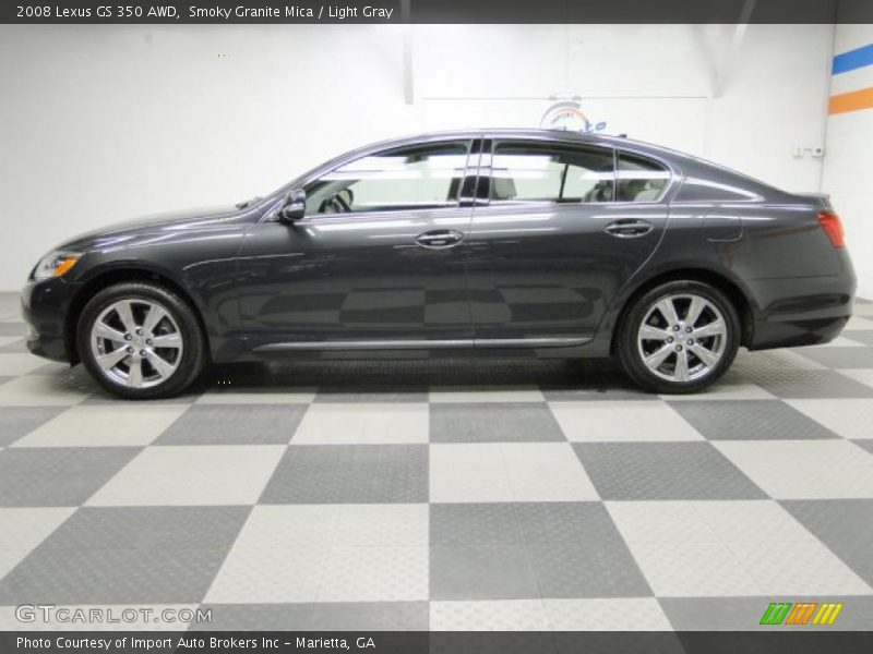 Smoky Granite Mica / Light Gray 2008 Lexus GS 350 AWD