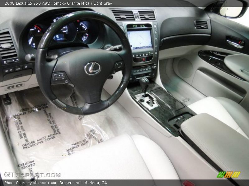Smoky Granite Mica / Light Gray 2008 Lexus GS 350 AWD