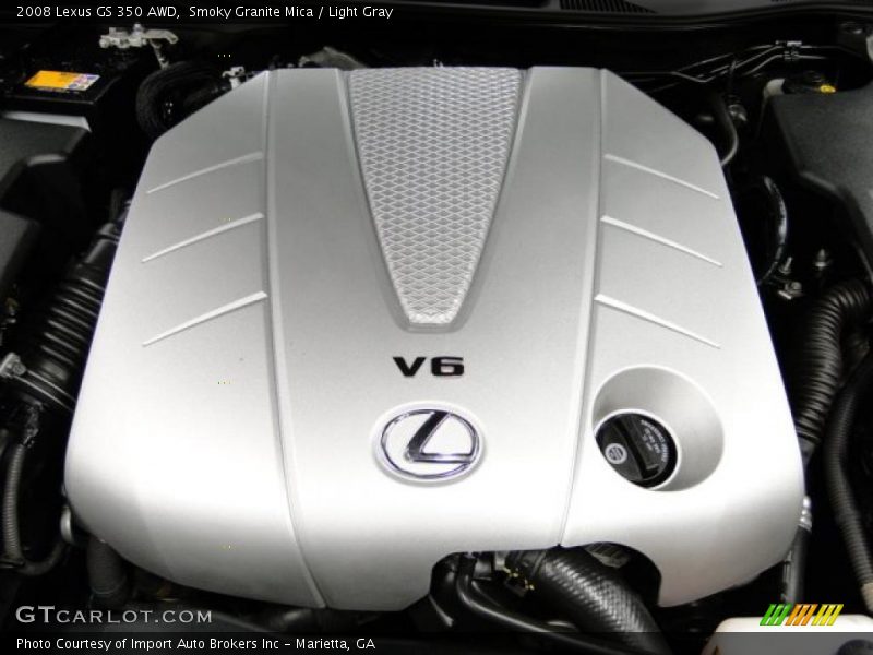 Smoky Granite Mica / Light Gray 2008 Lexus GS 350 AWD