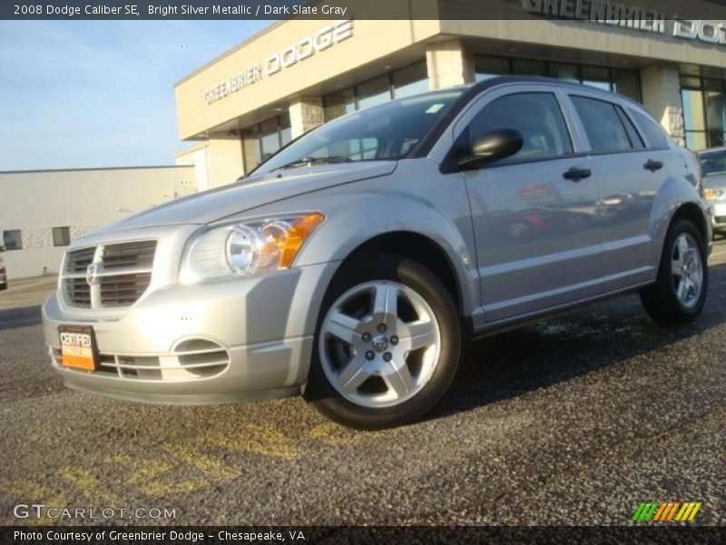 Bright Silver Metallic / Dark Slate Gray 2008 Dodge Caliber SE