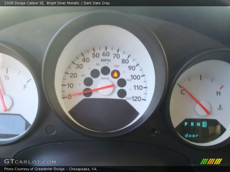Bright Silver Metallic / Dark Slate Gray 2008 Dodge Caliber SE
