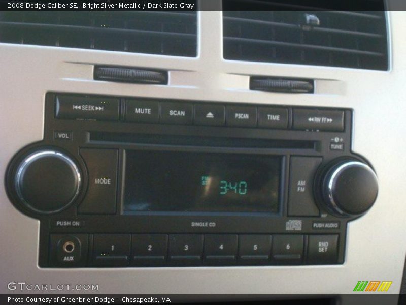 Bright Silver Metallic / Dark Slate Gray 2008 Dodge Caliber SE