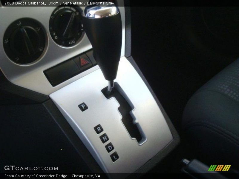 Bright Silver Metallic / Dark Slate Gray 2008 Dodge Caliber SE