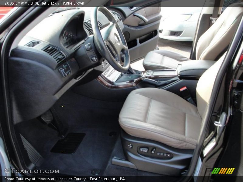 Jet Black / Truffle Brown 2005 BMW X5 3.0i