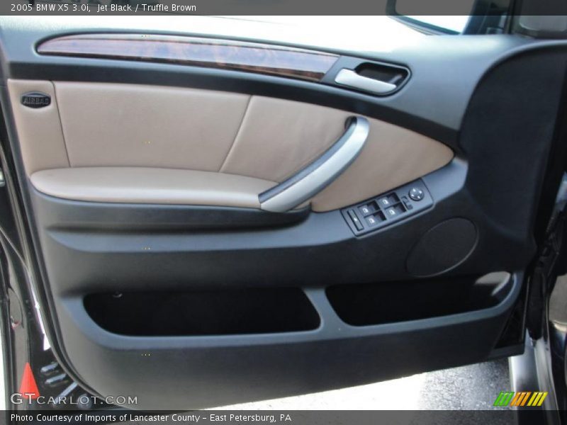 Jet Black / Truffle Brown 2005 BMW X5 3.0i