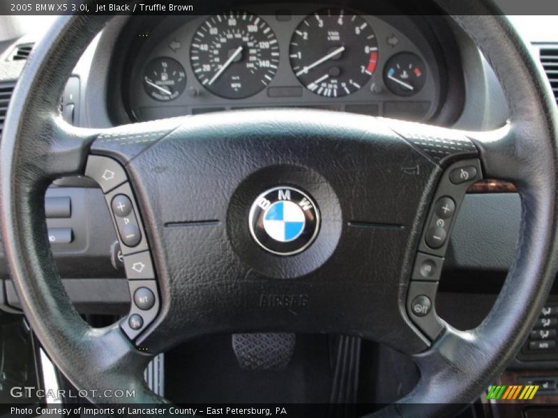 Jet Black / Truffle Brown 2005 BMW X5 3.0i