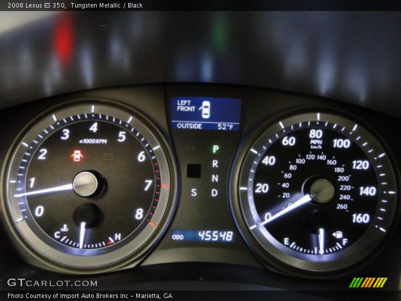 Tungsten Metallic / Black 2008 Lexus ES 350