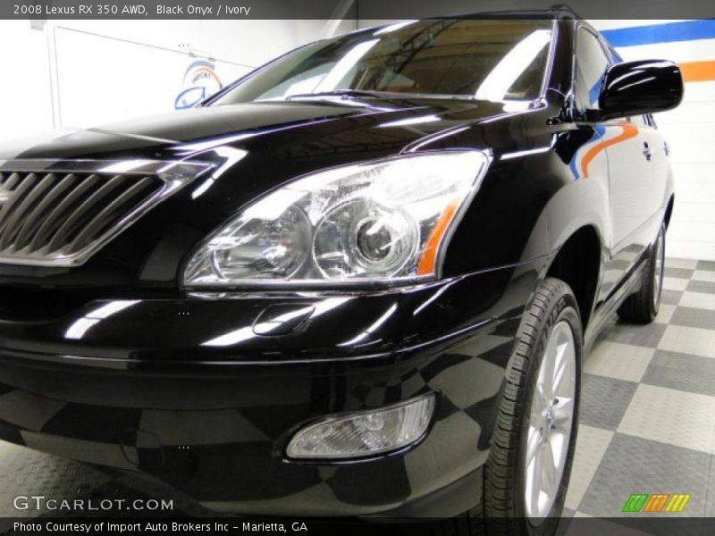 Black Onyx / Ivory 2008 Lexus RX 350 AWD