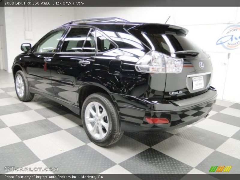 Black Onyx / Ivory 2008 Lexus RX 350 AWD