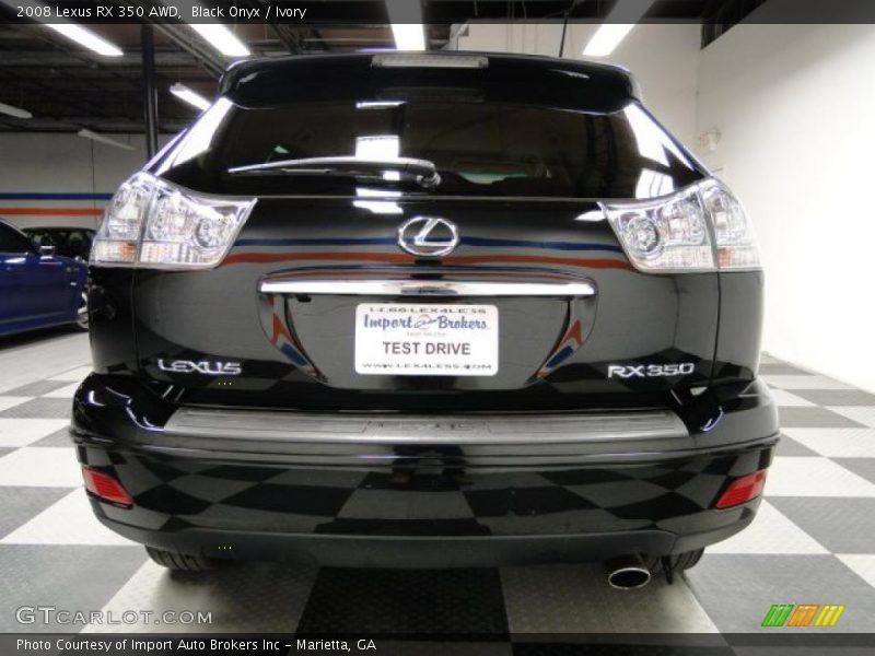 Black Onyx / Ivory 2008 Lexus RX 350 AWD