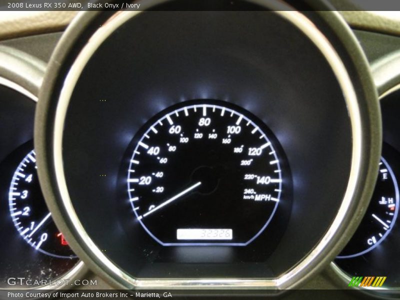 Black Onyx / Ivory 2008 Lexus RX 350 AWD