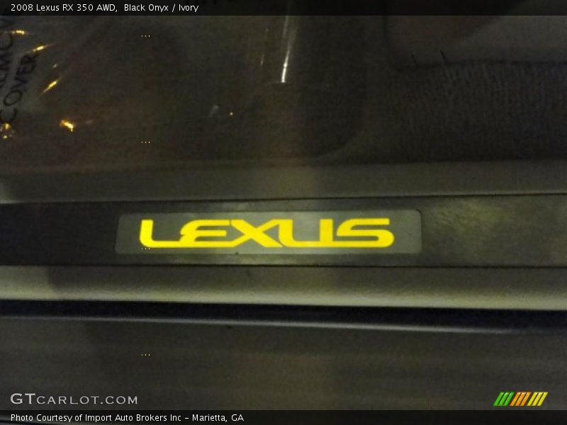 Black Onyx / Ivory 2008 Lexus RX 350 AWD