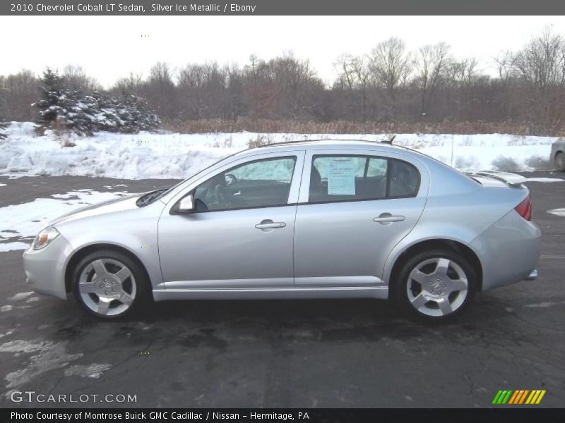 Silver Ice Metallic / Ebony 2010 Chevrolet Cobalt LT Sedan