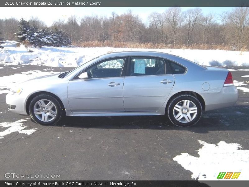 Silver Ice Metallic / Ebony 2010 Chevrolet Impala LS