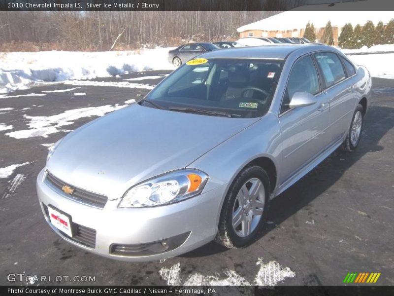 Silver Ice Metallic / Ebony 2010 Chevrolet Impala LS